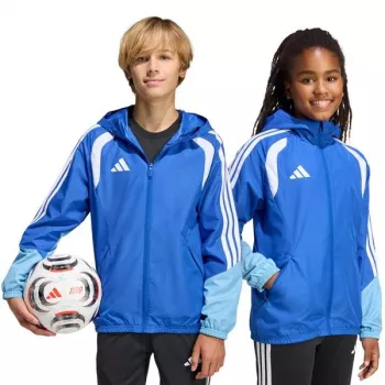adidas Tiro 26 Competition All Weather juniorjakke Team Navy Blue 2/hvid 140cm