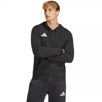 adidas Entrada 26 full zip-hoodie herre sort L