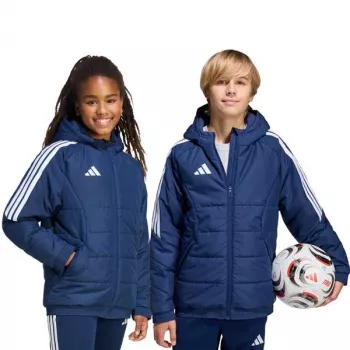 adidas Tiro 26 vinterjakke børn marineblå størrelse 140 cm