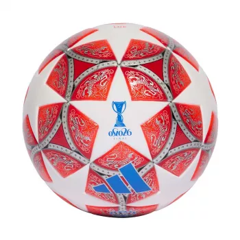 adidas Womens UCL 25/26 Final League Football Size 5 White Red JW1326