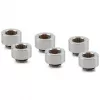 Thermal Grizzly DeltaMate forlængerfittings - MF10, blank nikkel, 6-pak