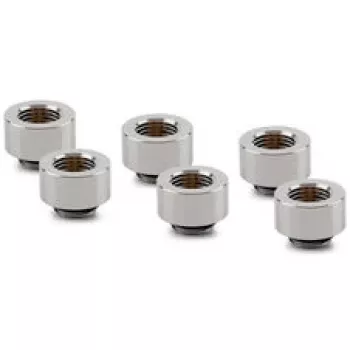 Thermal Grizzly DeltaMate forlængerfittings - MF10, blank nikkel, 6-pak