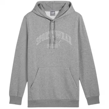 PUMA Essentials+ Logo LAB Gradient hoodie - mellemgrå meleret - herre M