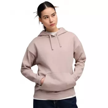 Puma ESS Centered Cat Logo Relaxed hoodie dame pink størrelse M