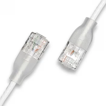 WANTEC eGlow UTP CAT6a patchkabel, 0,5 m, hvid