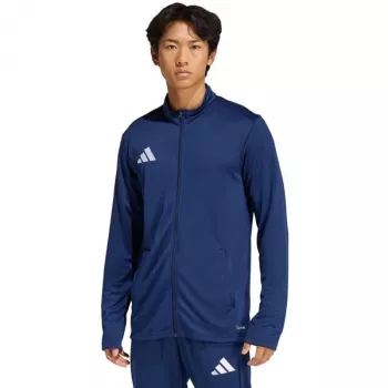 adidas Entrada 26 trackjacket herre navy blå genanvendt polyester fuld lynlås L
