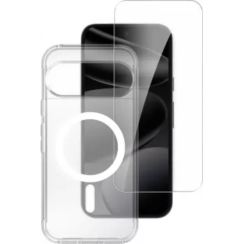 4smarts 360° Premium-beskyttelsessæt til Google Pixel 11 / 11 Pro – panserglas-skærmbeskyttelse og klart TPU-cover