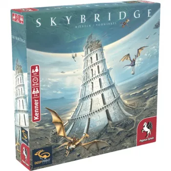 PEGASUS Deep Print Games: Skybridge - Strategispil for 2-4 spillere, fra 10 år, 60-90 minutter, bygge- og netværksmekanikker, flersproget (EN/DE)