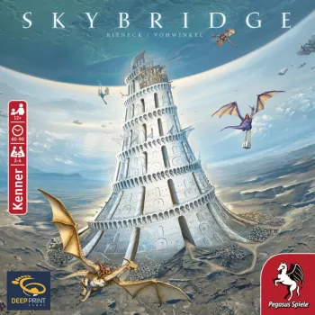 PEGASUS Deep Print Games: Skybridge - Strategispil for 2-4 spillere, fra 10 år, 60-90 minutter, bygge- og netværksmekanikker, flersproget (EN/DE)