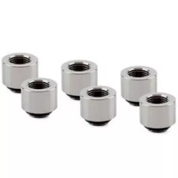Thermal Grizzly DeltaMate Extender Fitting - MF14, Blank nikkel, 6er-Pak