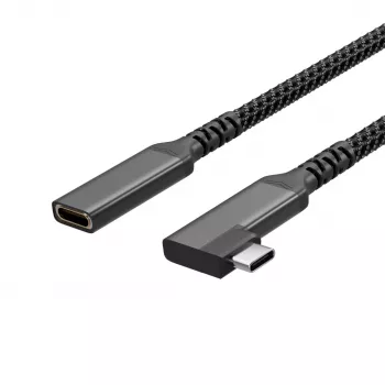ShiverPeaks USB-C-forlængerkabel USB-C/C 3.2 PD 90° - kabel - digital/data