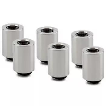 Thermal Grizzly DeltaMate Extender Fitting MF28 - blank nikkel, 6-pak