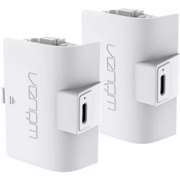 Venom højkapacitetsbatteri til PS5 DualSense-controller - hvid
