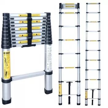 Teleskopladder BL-T380 380 cm, 13 trin, aluminium, EN131, 150 kg