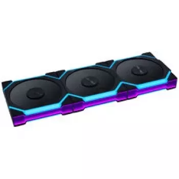 Lian Li UNI FAN SL FLEX Wireless ARGB 120 mm PWM kabinetventilator - 3-pak, sort, Reverse Blade