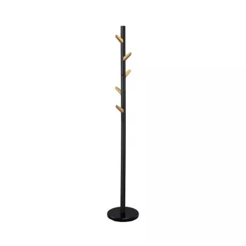 Fritstående tøjstativ W66 sort 177 cm, pulverlakeret stål, 15 kg bæreevne