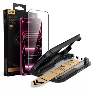 ESR UltraFit Armorite Pro panserglas-skærmbeskyttelse til iPhone 17 Pro Max / 18 Pro Max - sort