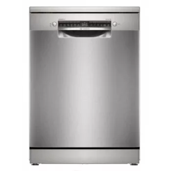 Bosch Serie 4 SMS4HMI08E fritstående opvaskemaskine, 14 kuverter, Silver Inox, EcoSilence Drive, Home Connect