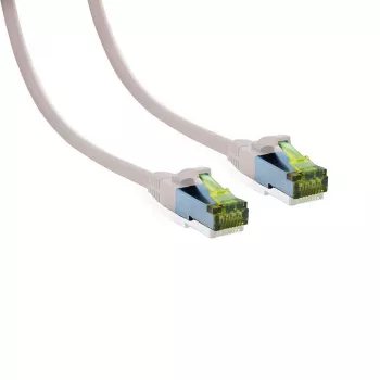 IT-BUDGET Cat.6A S/FTP LSZH patchkabel, 0,5 m, hvid, 10Gbps, PoE+, 600MHz, kobber
