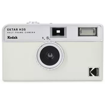 Kodak Ektar H35 Half-Frame 35mm filmkamera - hvid/grå