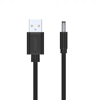 UNITEK USB to DC 3.5x1.35mm Power Cable 5V 2A 1.5m Black