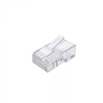 UNITEK 100-Pack Cat.6 Pass-Through RJ45 Modular Plugs (UTP, 23-26AWG, Gold-Plated Contacts)
