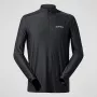 Berghaus 24/7 Tech Tee LS HZ Herre Langærmet trøje med halv lynlås, Dybsort