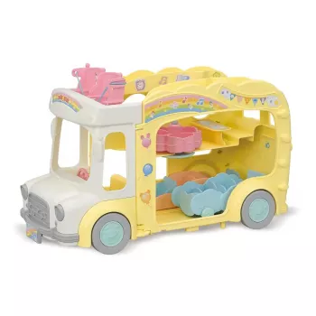 Sylvanian Families eventyr-børnehavebus regnbue
