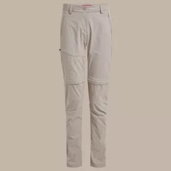 Craghoppers NosiLife Pro Convertible Trousers III Women's Soft Mushroom Size M