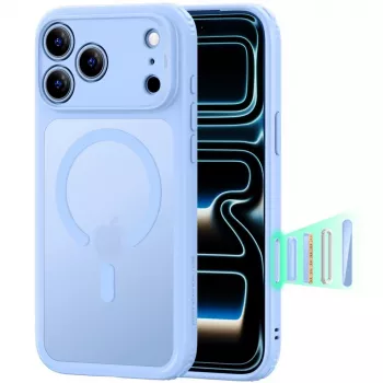 ESR Classic Hybrid MagSafe-cover til iPhone 17 Pro Max / 18 Pro Max - mat lysblå