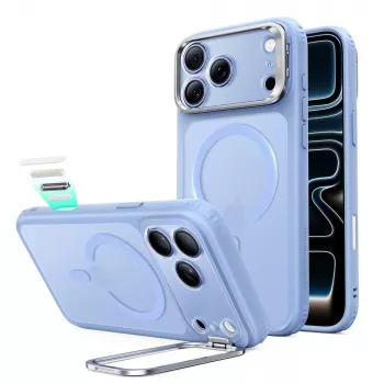 ESR Classic Hybrid Kickstand MagSafe-cover til iPhone 17 Pro / 18 Pro - Mat lyseblå