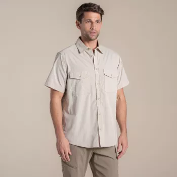 Craghoppers Kiwi II Short Sleeved Shirt - Oatmeal - L