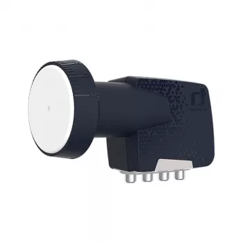 Inverto Quad Premium Universal LNB-konverter - 4 udgange, 0,2 dB støjtal, 40 mm feedhorn, sort