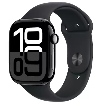 Apple Watch 10 LTE 46mm aluminiumskasse med midnat sportarmbånd - midnat