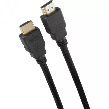 One For All Premium High Speed HDMI-kabel med Ethernet 1,5 m - certificeret til 4K 60Hz HDR, 18Gbps, forgyldt, sort