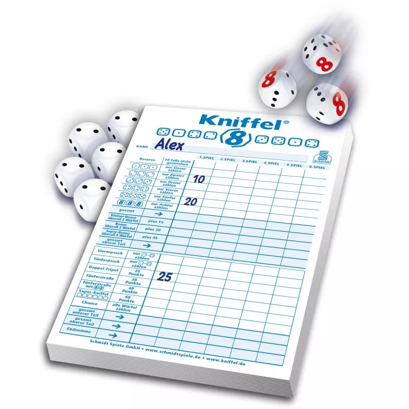 Schmidt Spiele Kniffel 8-terningespil