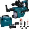 Makita DHR243JWX2 18V Børsteløs SDS-Plus 3-tilstands akku-borehammer med 2x 5,0Ah batterier, lader og Makpac-kuffert