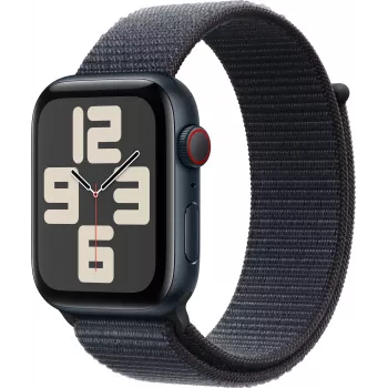 Apple Watch SE 2 GPS + Cellular 44mm, Midnat, Sport Loop (MRHC3ET/A)