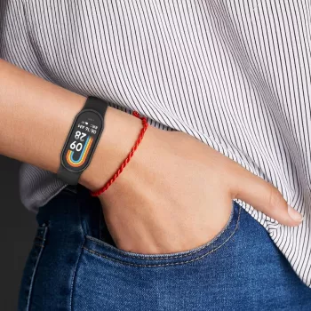 TECH-PROTECT ICONBAND silikone-erstatningsrem til Xiaomi Smart Band 8 / 8 NFC, beige