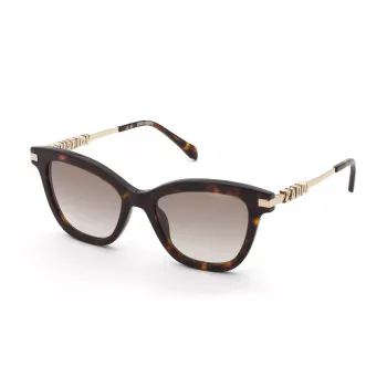 ZADIG & VOLTAIRE Dame Solbriller SZV451 Havana Acetat med Gradient-Brune glas, 52/19/140 mm