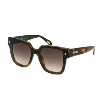 JUST CAVALLI Dame SJC089 Overdimensionerede Butterfly Solbriller med Gradient-Brune glas - 65/13/140 mm