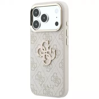 Guess 4G & Big Resin Logo cover til iPhone 17 Pro Max / 18 Pro Max - pink