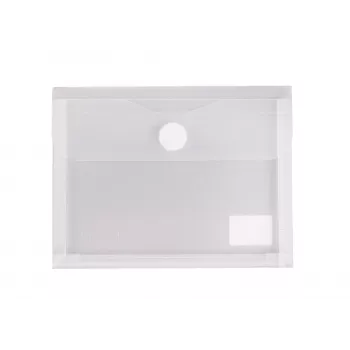 FolderSys dokumentmappe A6 med udvidelsesfold, transparent mat