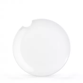 FIFTYEIGHT 2 spisetallerken med bidt kant 28 cm hvid