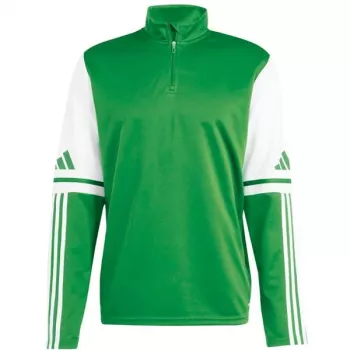 adidas Squadra 25 herre træningstrøje langærmet Team Green/hvid (L)