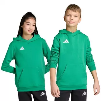 adidas Entrada 26 Børne-Hoodie - grøn - Størrelse 164cm (Jugend XL) JZ6563