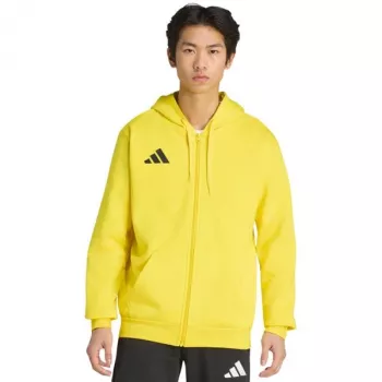 adidas Entrada 26 full zip hoodie herre gul træningshoodie KF8964 størrelse L
