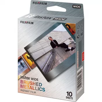 Fujifilm Instax Wide øjebliksbilledfilm 10 billeder, Brushed Metal