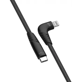 Silicon Power Boost Link Nylon LK50CL USB-C til Lightning-kabel, 1 m, grå