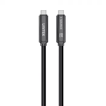 UNITEK USB-C Active Optical Cable 10m 10Gbps PD60W 8K@30Hz Black